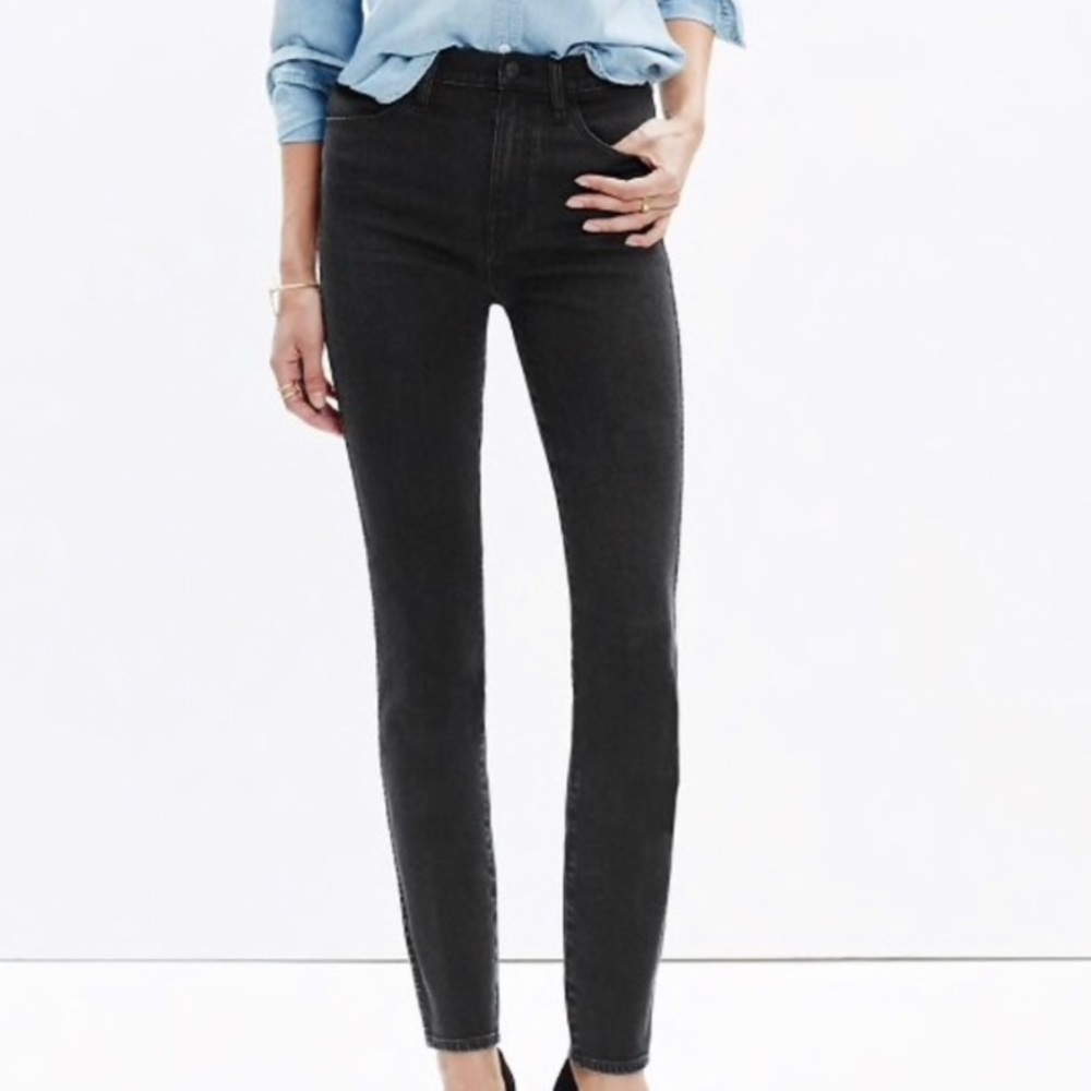 Madewell Faded Black 10” High Riser Skinny Jean